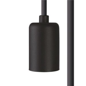 Câble de suspension luminaire E27 noir CAMELEON 8670, forme et finition du produit visibles