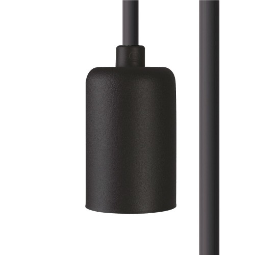 Nowodvorski — vue produit de Câble de suspension luminaire E27 Câble de suspension luminaire E27 noir CAMELEON 8670, forme et finition du produit visibles