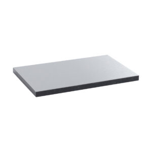 Plaque de finition pleine inox pour couvercle métal, configuration et finitions visibles