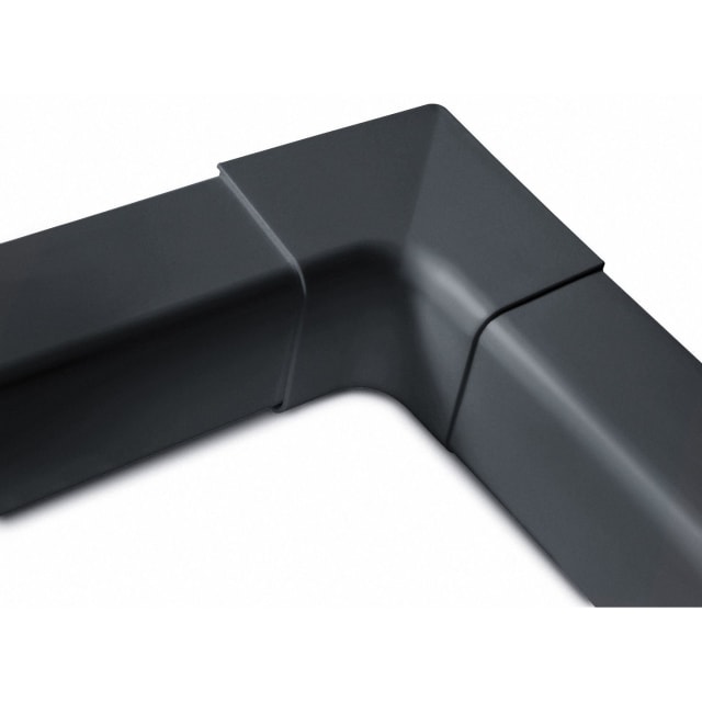 Coude anthracite suivant un angle intérieur