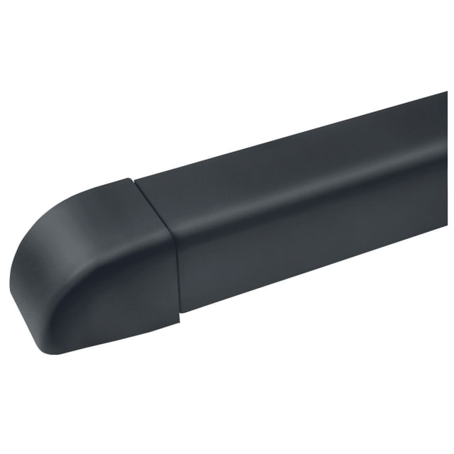 Artiplastic GOULTT-08G bouchon de finition Bouchon anthracite fermant une goulotte arrondie