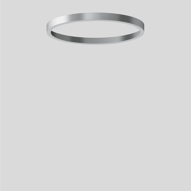 Anneau de finition ø350 argent - 6, configuration visible