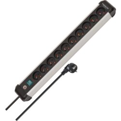 Premium Alu-line bbloc de 10 prises 3m 3G1,5 FR/BE
