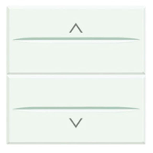 BTICINO - AXOLUTE - 2 POUSS INTERBLOQUES 2 MODULES BLANC - HD4037M2