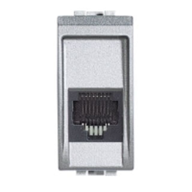 BTICINO - Connecteur RJ 11 Light Tech type 110 pour téléphone - fiche 2841/2 - 1 module - NT4262/11 BTICINO - Connecteur RJ 11 Light Tech type 110 pour téléphone - fiche 2841/2 - 1 module - NT4262/11