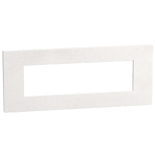 Plaque blanche allongée avec une grande ouverture rectangulaire