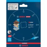 Disque de coupe bleu multi-matériaux à interface X-LOCK vue de détail