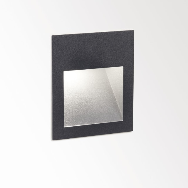 Cadre anthracite rectangulaire avec cavité lumineuse en retrait