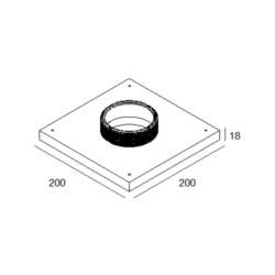 DELTA LIGHT - MOUNTING KIT R82 TRIMLESS CSC - 15212 0070