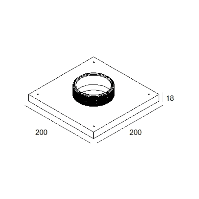 DELTA LIGHT - MOUNTING KIT R82 TRIMLESS CSC - 15212 0070