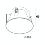 iMax II tube round trimless B - 24213 0020 B, finition noir, vue complémentaire 1