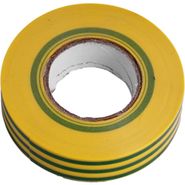 Elematic - Ruban isolant Autoextinguible Teco 19mm x 0.15mm x 25m VERT-JAUNE - NI16T