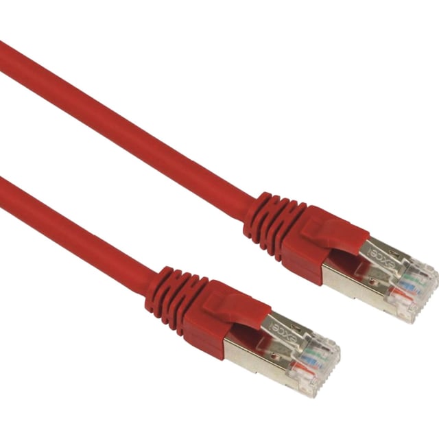 Cordon F/FTP Blindé de Excel Networking Solutions détail produit Cordon F/FTP Blindé de CAT 6A LS0H 2 m - Rouge