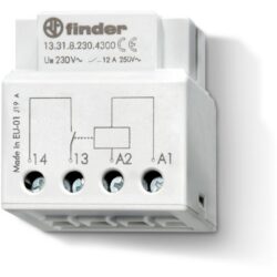 Relais d'interface monostable 1NO 12A 230V AC, finition blanc