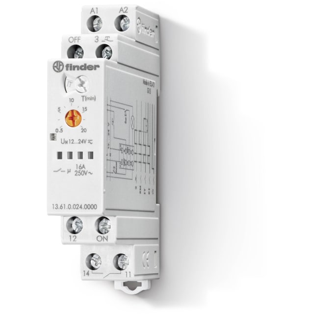 Télérupteur électronique modulaire à bornes frontales