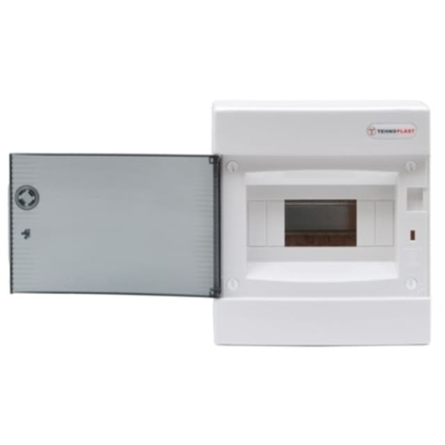 Détails visibles de Type C - coffret de distribution 8 ip40 - N8-C pour Coffrets en saillie