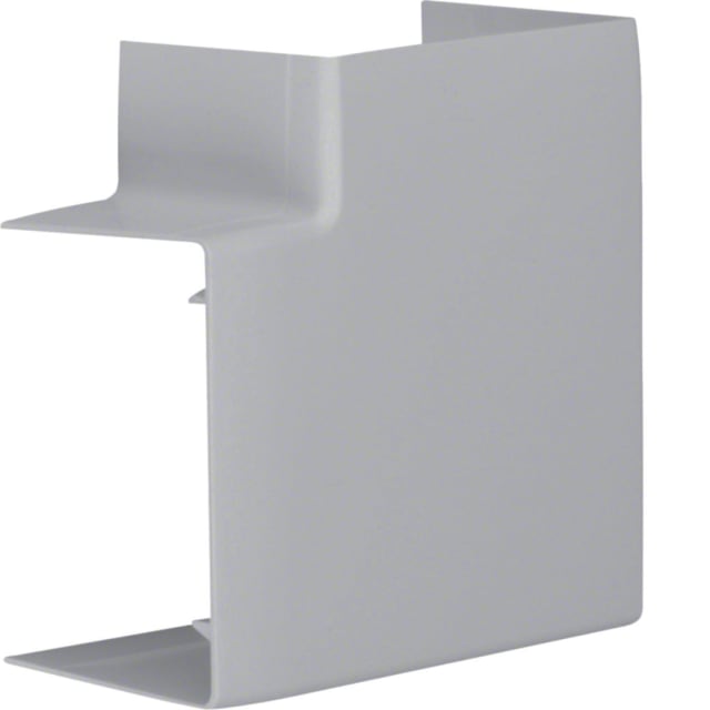 Angle plat gris pour goulotte électrique