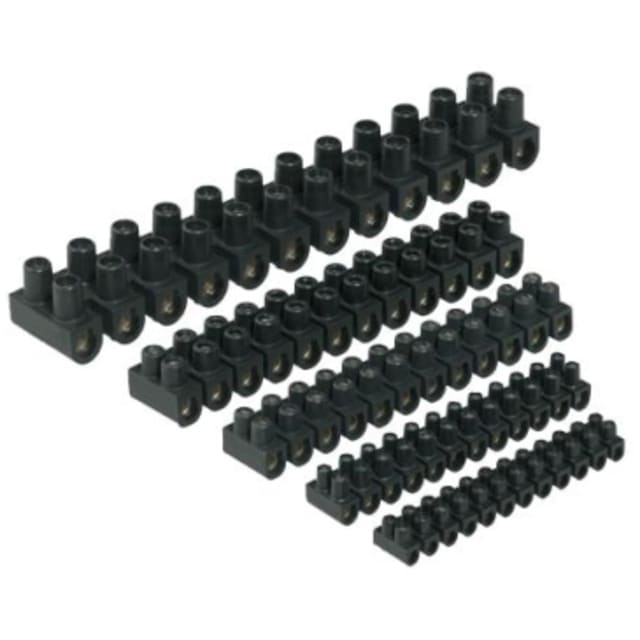 Connexion, barrettes noir 1,0 - 4,0 mm² - 12 pôles - 850°C, configuration visible
