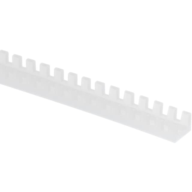 Détails visibles de Profilé de protection bord de tôle en Polyéthylène natural largeur 16.mm pour équipement technique