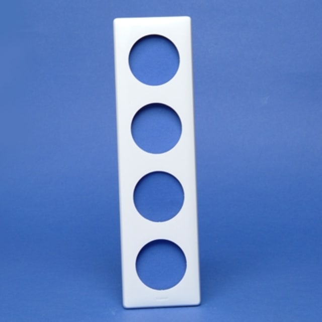 LEGRAND - Céliane plaque 4 p. Blanc entraxe 71mm vert./horizont. - 068634