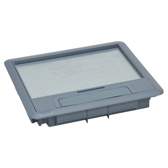 LEGRAND - Couvercle rectangulaire - plastique - gris RAL7031 - avec bord pour tapis-plain - 088001