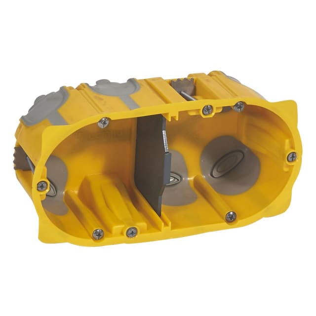 Eco 2 postes prof 50mm diam., finition jaune