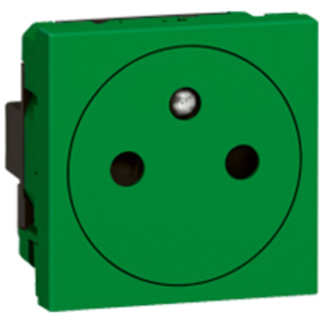 LEGRAND - Mosaic 2P+T affleurante vert - antimicrobien - 078704