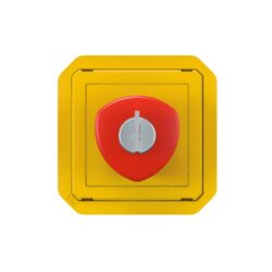 LEGRAND - Plexo cp poing d'urg déverroui à clé NO-NF-3A cpt jne/btn rg - 069548L