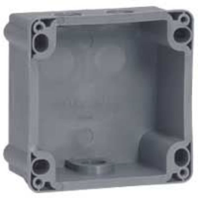 Socle Prisint.sail. plas LEGRAND Hypra détail produit Socle Prisint.sail. plas, finition gris