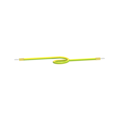 Câble jaune vert court équipé de deux cosses annulaires