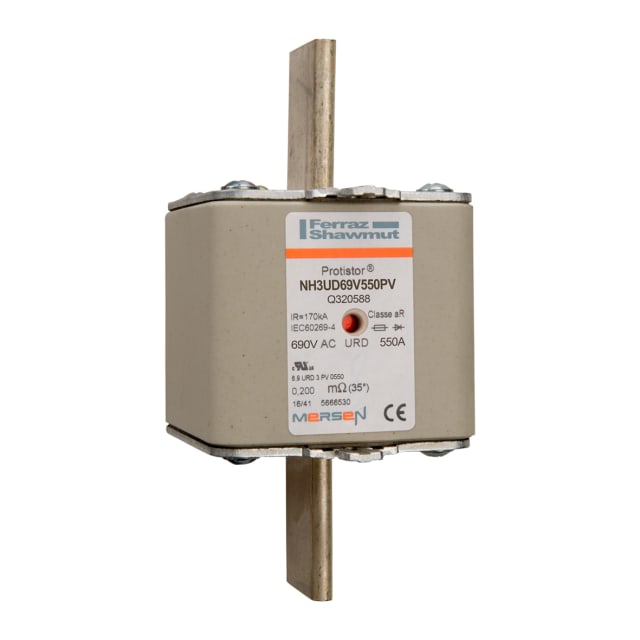 Mersen - Fusibles à couteau taille 3 aR (ultra rapide) 690V 550A - Q320588