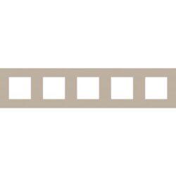 NIKO - Plaque de recouvrement (71mm) PURE quintuple horizontal