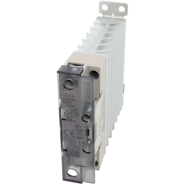 Détails visibles de 1 phase, avec radiateur, indicateur DEL, capot de protection, fonction coupure a pour Relais d'interface