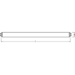 Lumilux Tube T8 G13 6500K Tube fluorescent, finition blanc, vue complémentaire 2