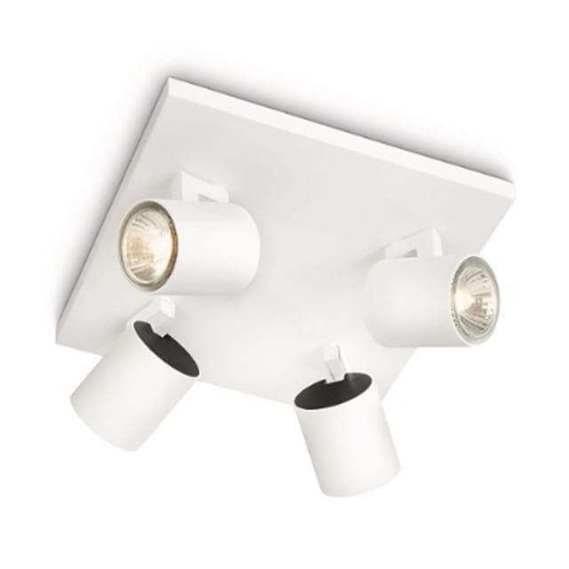 Runner plate/spiral white 4x50W 230V