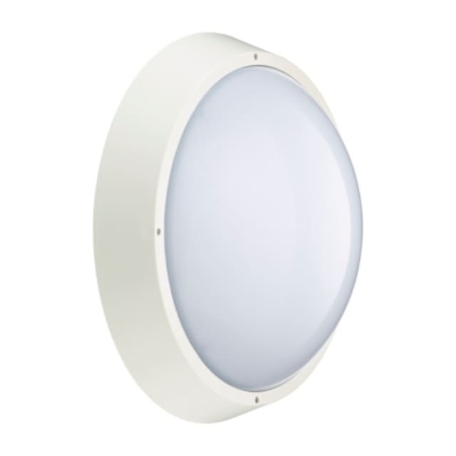 Philips Lighting - Apparent mural LED 18W 1200lm 4000K 180° ø344 PC Opal IP65 IK10 Blanc + Détecteu - 24105900