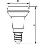CorePro Réflecteur LED R39 1.8W 30W 36° E14 2700K 150lm CRI80, finition blanc, vue complémentaire 1