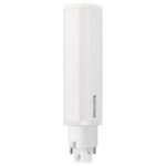 Lampe LED tubulaire blanche à culot quatre broches