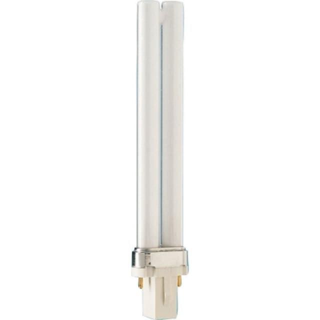 Lampe fluocompacte à deux tubes et culot deux broches