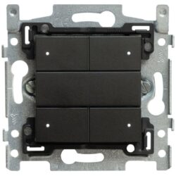 Détails visibles de Interrupteur 4 boutons série Niko non-standard RGB pour Boutons-poussoirs domotiques