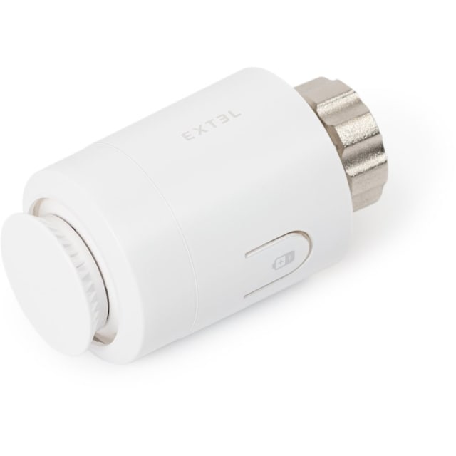 Détails visibles de vanne thermostatique sans fil Zigbee pour radiateurs - QWZ-RAD pour Têtes thermostatiques connectées