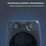 Soufflant Compact Power - 2000W - 35m² - thermostat mécanique - modèle de base, montage indépendant, vue complémentaire 2