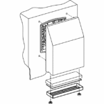 capot IP55 Aluzinc découpe, surface laqué, vue complémentaire 1