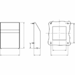 capot IP55 Aluzinc découpe, surface laqué, vue complémentaire 5