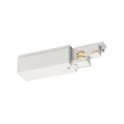 Embout blanc de rail avec contacts saillants à une extrémité