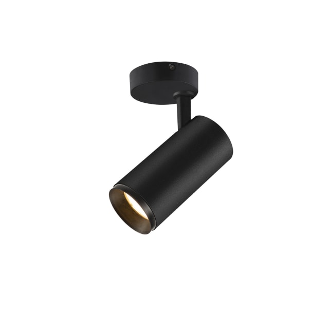 Numinos spot phase M plafonnier LED noir/noir 2700K 60°, configuration visible