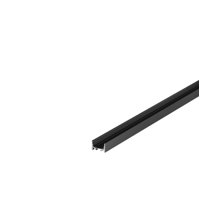 20 profil standard lisse 3m noir, en aluminium