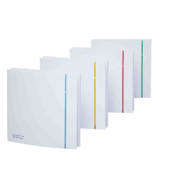 Extracteur salle de bains/WC SILENT - 85m³/h - DESIGN 3C - TEMPORISATION REGL., configuration visible