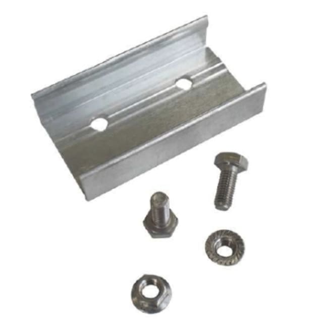 Connecteur transversal aluminium avec visserie préassemblée