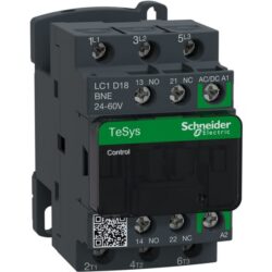 Schneider Automation - Contacteur 18A AC-3 3P <=440V 24-60V AC/DC - LC1D18BNE